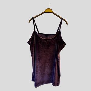 Torrid Women’s Purple Velvet Cami Tank Top Size 3X